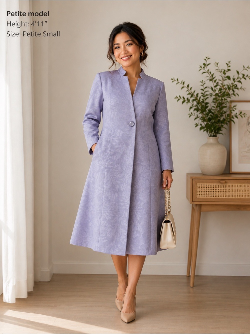 Le Suit Women's Jacket Dress Suit Lilac Size 12P